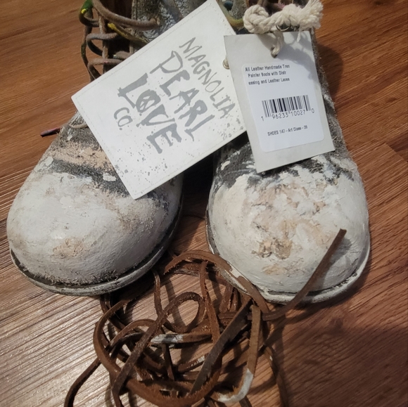 Original magnolia pearl "Trent painter boots"Sold out on site. Worn 3 times. - Picture 7 of 15